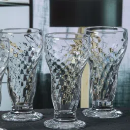 Classy Glass Cocktail Glasses (Set of 6) by Goodhomes image 2