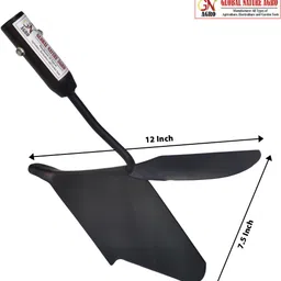 global nature agro Heavy Duty Steel Hand Ridger Tool for Soil Bed Making, Row Formation Garden Tool Kit image 2