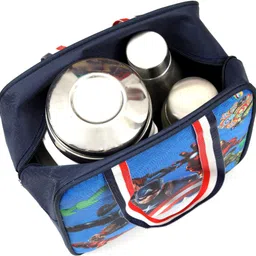 plurals Plural stylish new combo tiffinbag school/collage/office men & women bag 8 ltr Waterproof Lunch Bag image 4