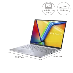 ASUS Vivobook 16 Intel Core i5 12th Gen Thin & Light Laptop (16GB, 512GB SSD, Windows 11 Home, 16 inch WUXGA Display, MS Office 2021, Transparent Silver, 1.81 KG) image 2