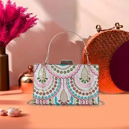 qns Party, Formal, Casual, Sports Pink Clutch-picture-14