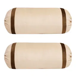 the conversion Cream and Dark Brown Stripes TC Velevt 2 Bolster Covers image 3