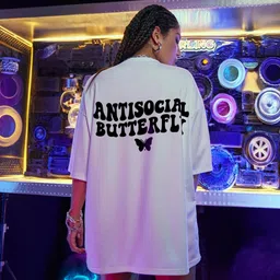 absolute defense Women Graphic Print Round Neck Pure Cotton White T-Shirt image 1