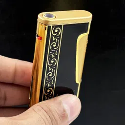 asraw Windproof Jet Flame Refillable Side Button Cigarette Lighter Pocket Lighter image 2