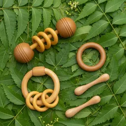 ranacreation Pure neem wooden teether for kids Teether-picture-25