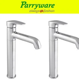 parryware Primo Tall single lever basin mixer Tap for Wash Basin set of 2 pic 309 Tall single lever basin mixer Tap for Wash Basin Hot and Cold water Basin Mixer Faucet-picture-20