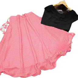 nyaaricreation Polka Print Stitched Lehenga & Crop Top image 4