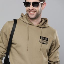 here&now Men Full Sleeve Printed Hooded Sweatshirt-picture-10