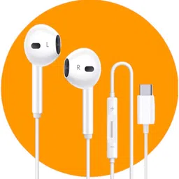 parandivvv Type C Handsfree with Mic for S22 Ultra,Tab S8, A53 5G,Z Fold3, S21[WHITE20] Wired Headset-picture-22
