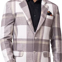 gee 5 Imported Warm Tweed Checkered Coat For Men-picture-15