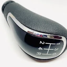 sntp OGL Quality Gear Lever Knob For, Zest/Bolt/Tiago Black With Chrome, Glass Finish Gear Knob image 2