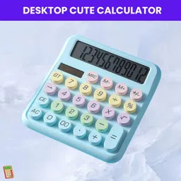 sacro Desktop Cute Calculator, 12-Digit Large Display With Aesthetic Candy ColorR337 Desktop Cute Calculator, 12-Digit Large Display With Aesthetic Candy ColorQ337 Basic Calculator-picture-11
