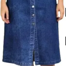 ansarfabrics Women Solid A-line Black, Dark Blue Skirt image 3