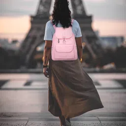 perfect choice Large 36 L Backpack Large 36 L Backpack stylish Backpack for Women, girls collage Bags (Pink) image 3