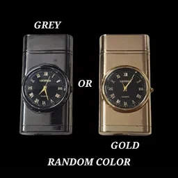 explorer Golden Watch Pocket Size Jet Flame Lighter A025 Heavy Metal Body PIA INTERNATIONAL FIRST QUALITY pocket watch Pocket Lighter image 2