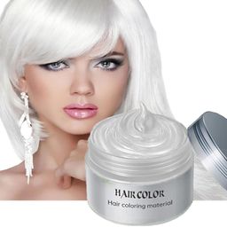 florero One-time Hair Color Temporary Color Hair Wax for Perfect , White-picture-21