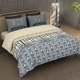 skihomes Cotton King Flat 144 TC Solid Bedsheet-picture-39