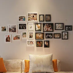 art street Black Synthetic Wood (Set of 23) Collage Photo Frames image 1