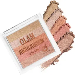crazzyshopperz Shimmer Glam Bricks Highlighter for Face Makeup Highlighter-picture-46