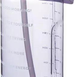 givni mart Motivational Water Bottle 2000 ml Water Bottle image 1