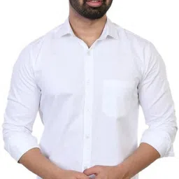 jessnx Men Regular Fit Solid Spread Collar Casual Shirt-picture-12