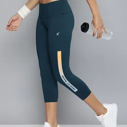 hrx by hrithik roshan Striped Women Blue Tights-picture-25