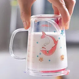 shruja Glass Tumbler with Lid and Straw Coffee Mug Tea Cup Travel Mug Glass Set Water/Juice Glass image 4