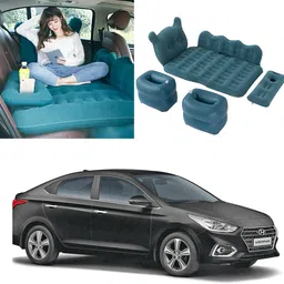 oshotto Designer Mattress with Two Air Pillows For Hyundai Verna (Blue) Car Inflatable Bed-picture-37