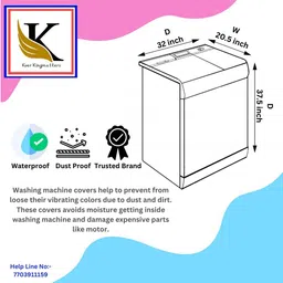 kver kingmatters Semi-Automatic Washing Machine Cover image 5