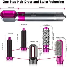 Vibgyor Products 5-in-1 Hair Dryer & Hot Air Styler with Curler, Straightener Hair Dryer image 2