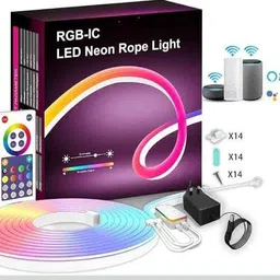 ritesh LED Strip RGBIC Neon WiFi LED Strips with App Control Table Lamp image 4