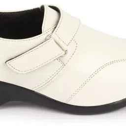 fausto Fashion Hook and Loop Formal Office Platform Heel Wedges Slip On For Women image 3