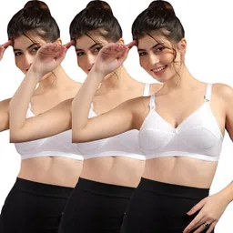 paavki Pack of 3 Women Everyday Non Padded Bra-picture-34