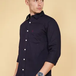 u.s. polo assn. Men Tailored Fit Solid Cut Away Collar Casual Shirt image 2