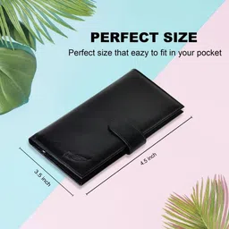 flyboy Women Casual, Evening/Party, Travel, Ethnic Black Genuine Leather Document Holder image 4