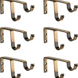 arena Brown Rod Rail Bracket, Curtain Knobs, Curtain Rods Metal-picture-10