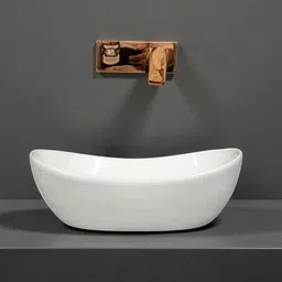 delta Premium White Ceramic Small Wash Basin for bathroom , hotels etc (14x10x5)DN2-White Table Top Basin-picture-48