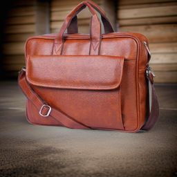 house of common Men & Women Tan Messenger Bag-picture-43
