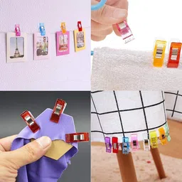 syga Swing Clips Multicolor for Sewing Craft Clamps, Crafting, Crochet and Knitting - 40 PCS Knitting Pin image 4