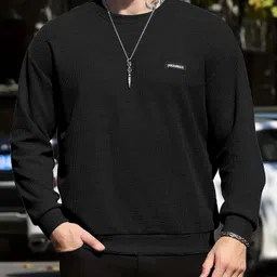 sti Men Full Sleeve Solid Sweatshirt image 5