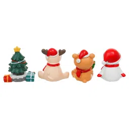 ecraftindia Multicolor Resin Christmas Showpieces (Set of 4) image 5