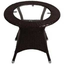 casacraft from pepperfry Fiji Patio Set In Dark Brown Colour with 2 Chairs image 5