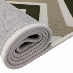 sapana carpet-mats Black & Beige Geometrical Nylon 4 x 6 Feet Machine Made Carpet image 5