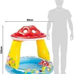 tiny tales Sunshade (IND*40) Baby Pool Swimming Pool Portable Pool With Pump Inflatable Swimming Pool image 2