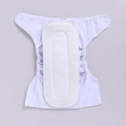 rbastic Reusable Cloth Diaper with Absorbent Inserts – Star Print White image 3