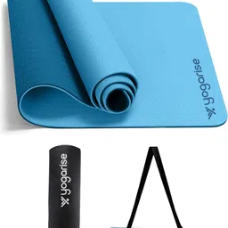 yogarise Anti-Slip Yoga Mat with Carry Bag & Strap for Women and Men, Premium TPE Mat Blue 6 mm Yoga Mat-picture-30