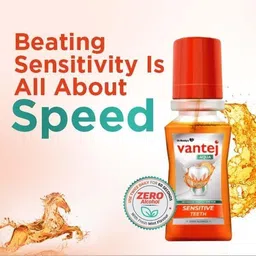 vantej Mouthwash Aqua For Sensetive teeth 100 ml & Tooth Sensitivity Toothpaste 100g image 5