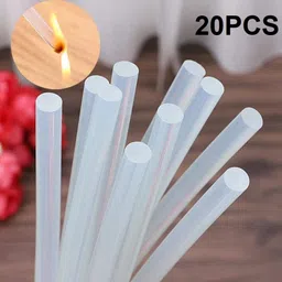 GENSON 7 INCH TRANSPARENT GLUE STICKS 11MM GLUE STICKS FOR GLUE GUN-image-0