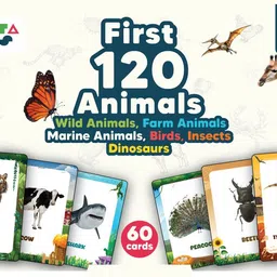NESTA TOYS Animal Learning Flashcards for Kids (120 Pictures)-picture-22