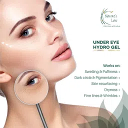 nature's law Under Eye hydro gel with Spirulina extract and Vitamin B3 for dark circles, puffiness and fine lines image 3